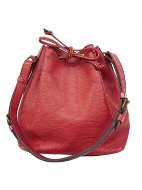 Louis Vuitton Shoulder Bag Epi Petit Noe Castilian Red